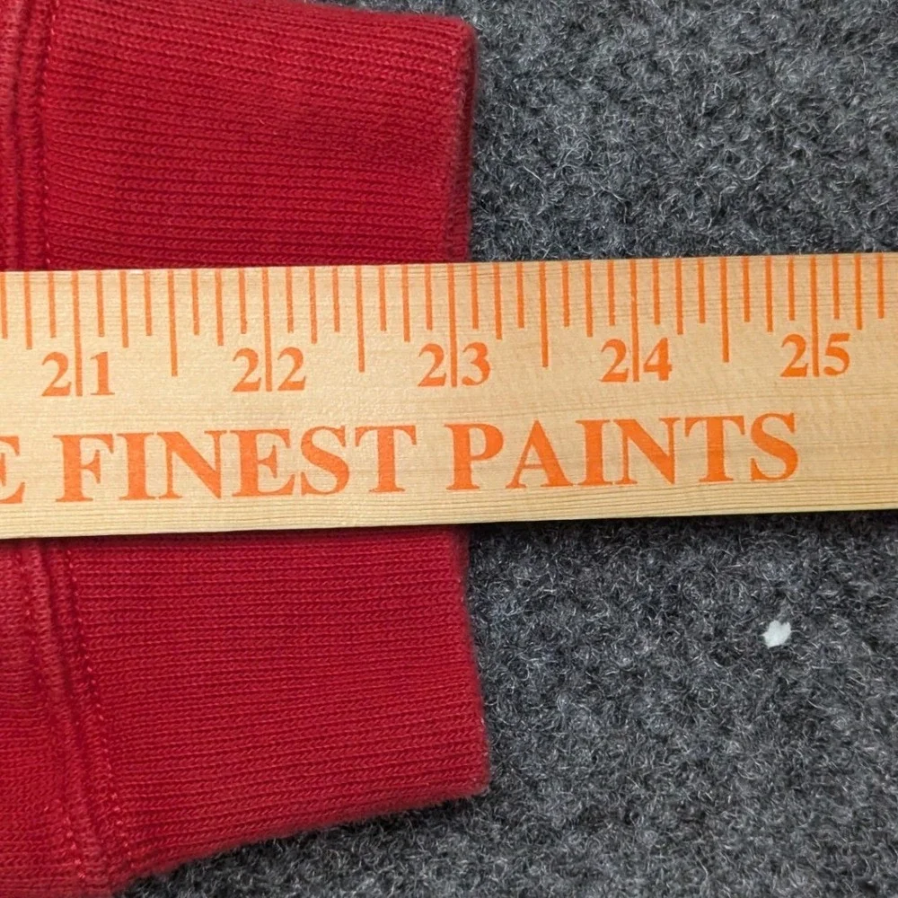 Polo Ralph Lauren Mens XL Red 100% Cotton Quarter Zip Pullover Sweater Logo